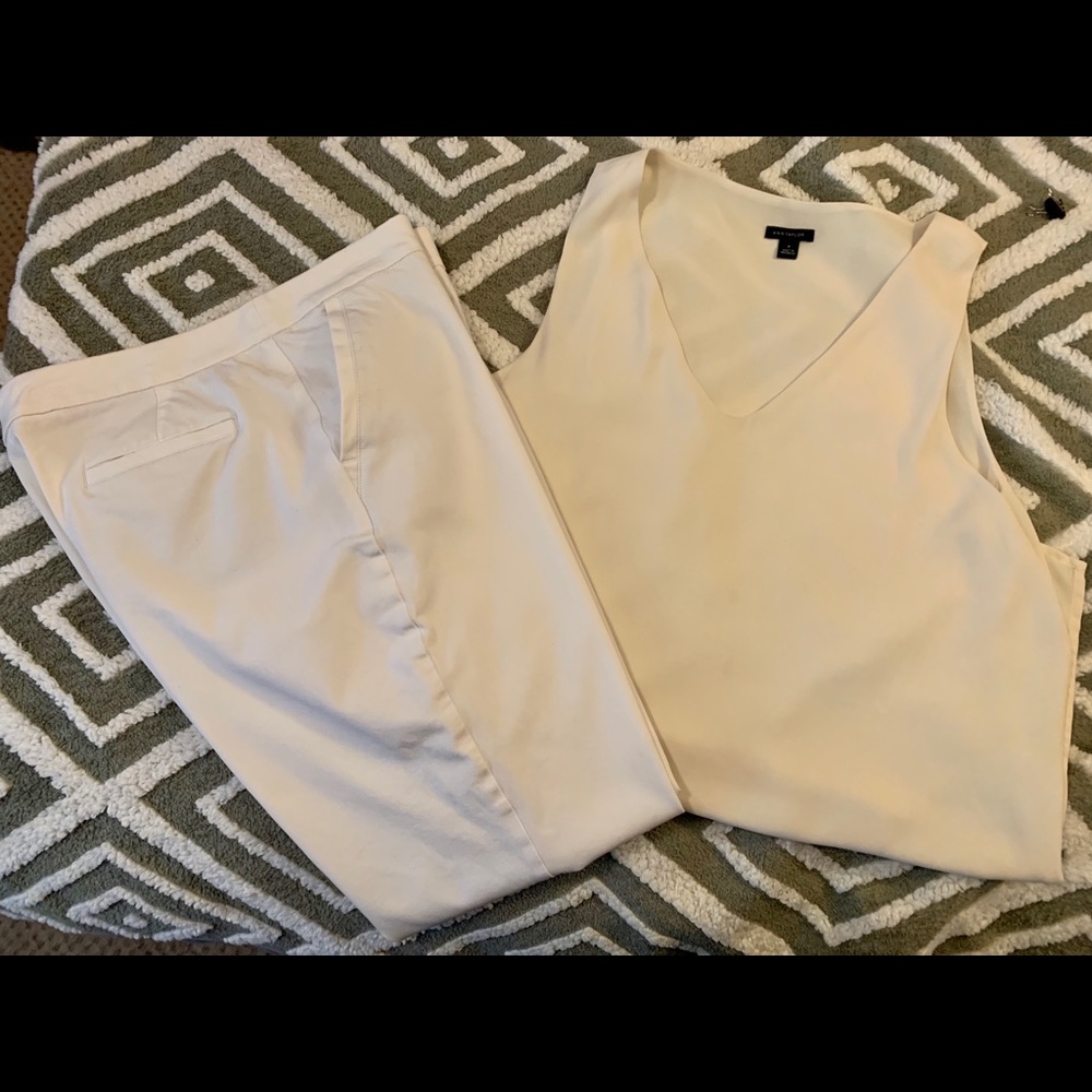 White Ann Taylor Pants